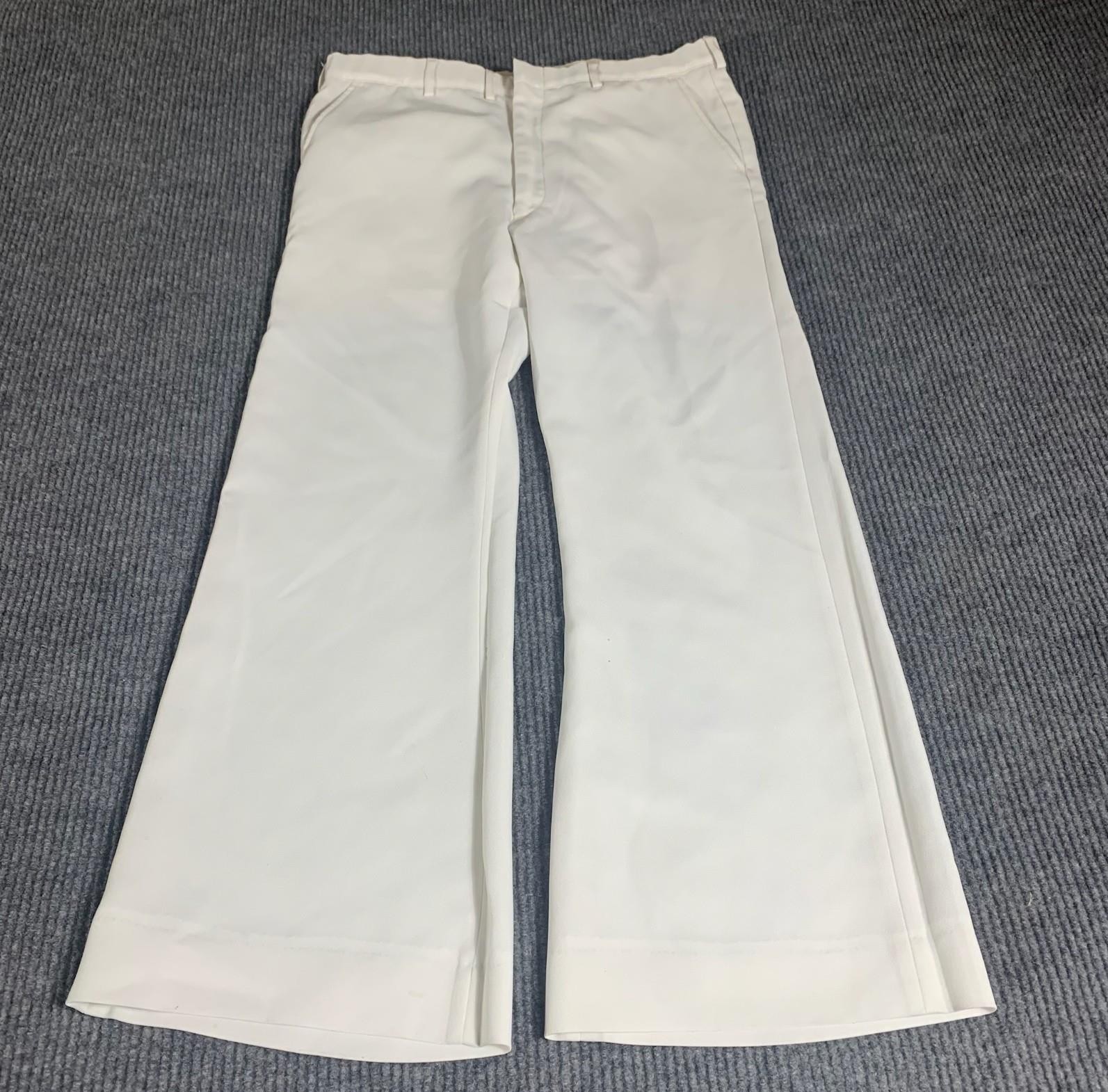 VTG Military Pants Mens 36x30 Trouser Utility Green 80s Slacks Retro USA Wide