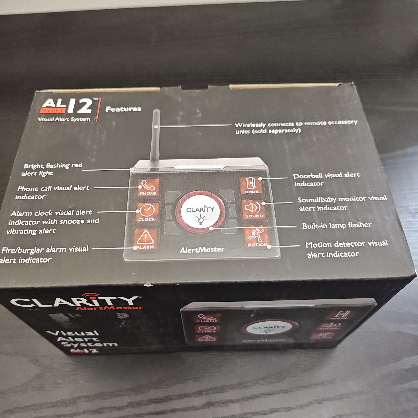 Clarity AlertMaster Visual Alert AL10 Base System AL12 Remote Receiver