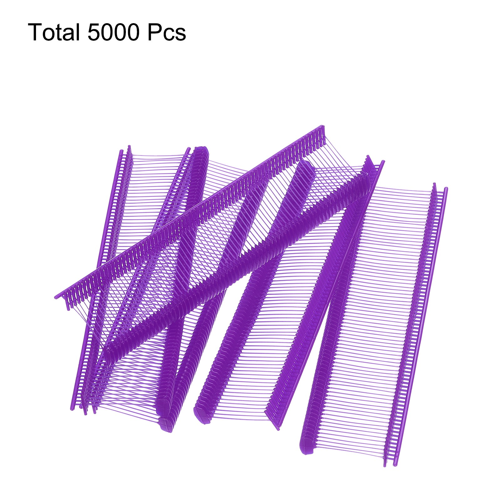 5000pcs 0.8" Micro Tagging Gun Fasteners, Tagging Barbs Attachment, Purple