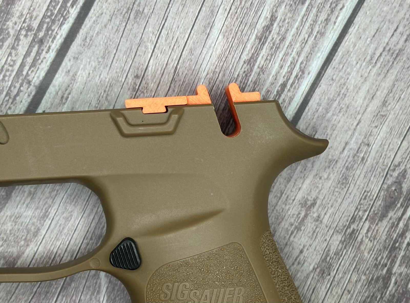 SIG Sauer P320 P320X Manual Safety Grip Cutout Guide Template