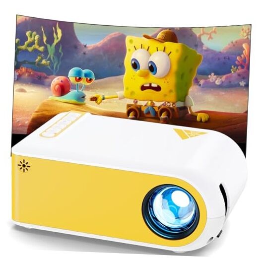 Mini Projector, Projector with WiFi and Bluetooth, 1080P Support Movie