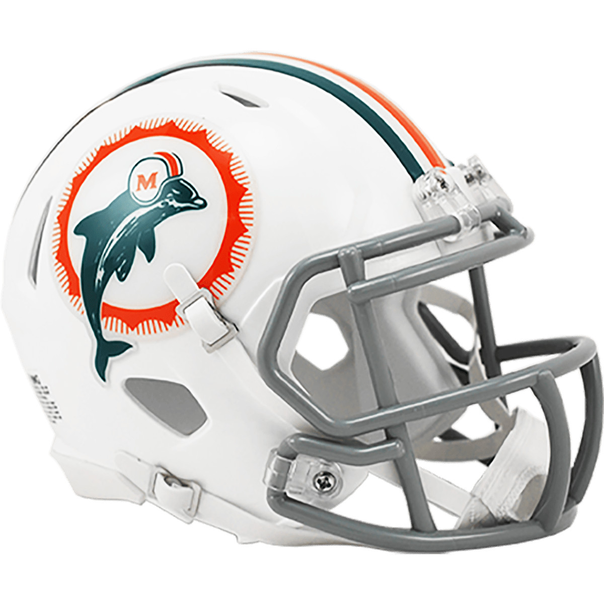 Miami Dolphins Tribute Riddell NFL Speed Mini Helmet