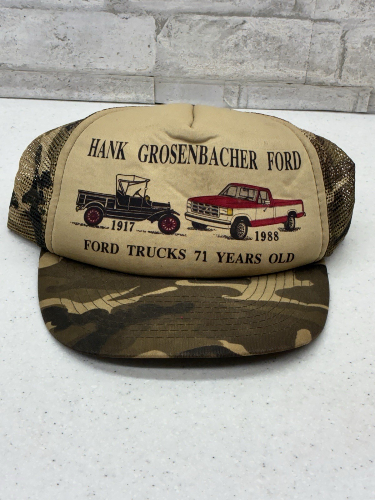Vintage1917- 1988 FORD Truck  Adjustable Snapback Trucker Hat