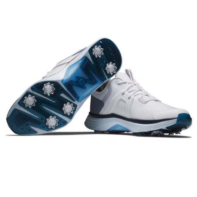FootJoy HyperFlex Men Golf Shoe - Authentic (US Size: 8-8.5, White/Slate)
