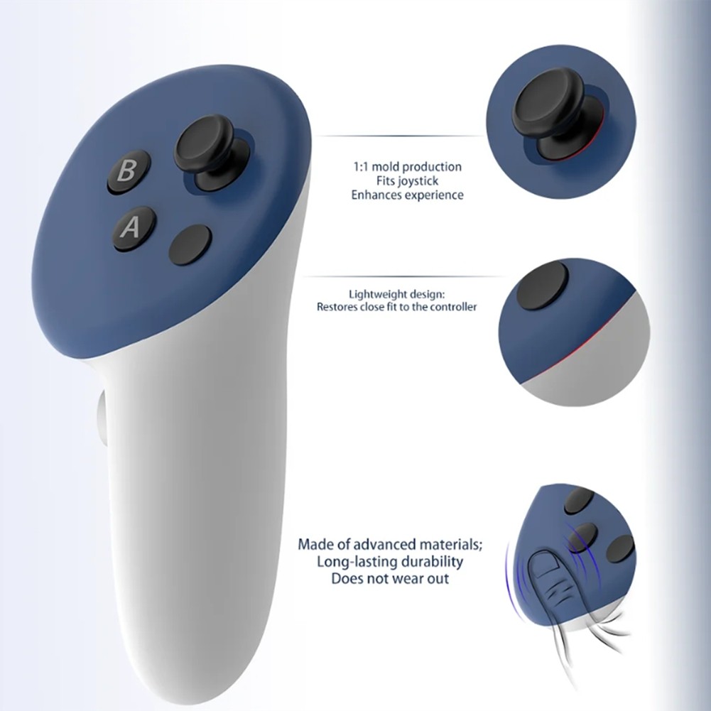 For 3 Controller Grip PC Sleeve and Handle Cover for Enhanced VR3965
