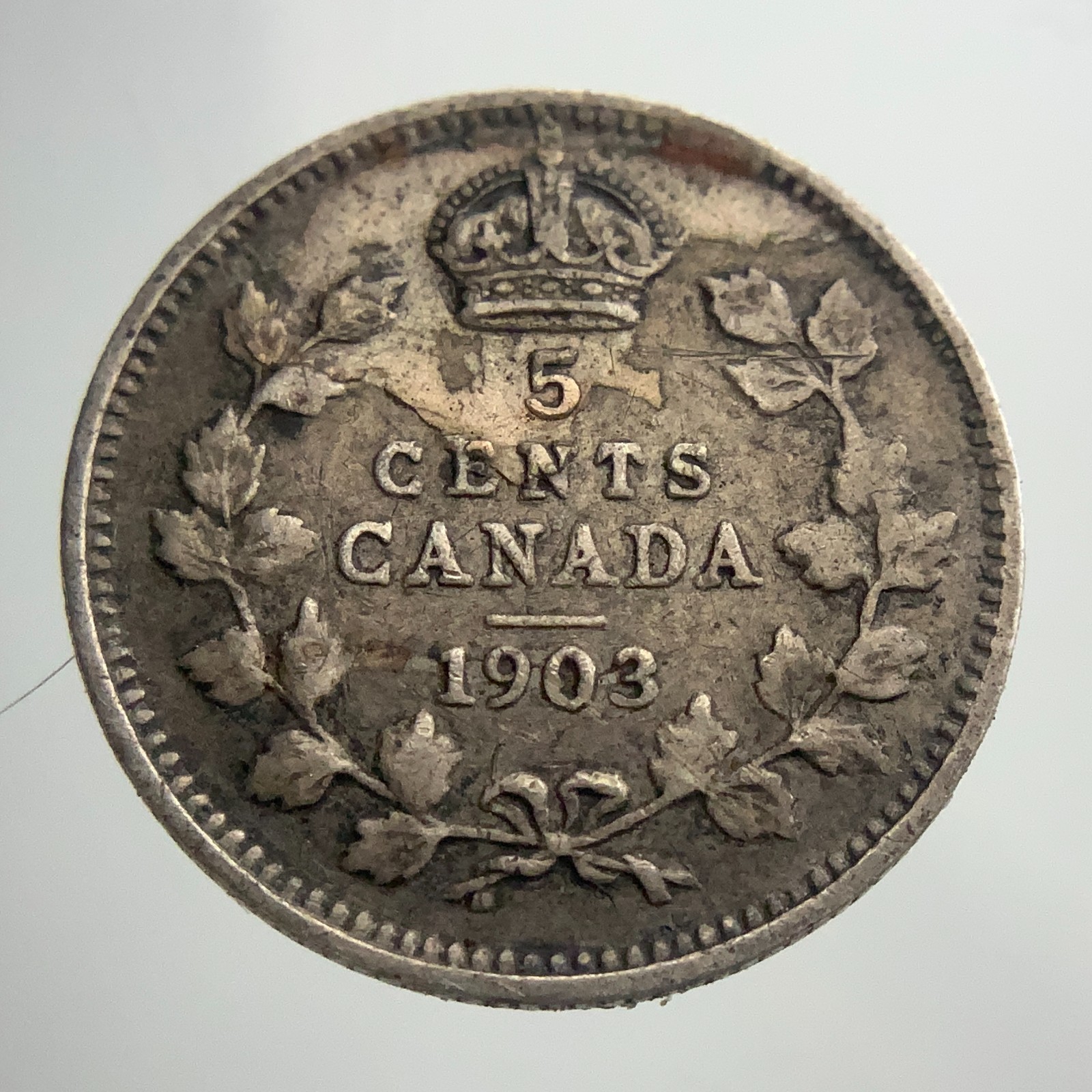 1903 Canada 5 Cents Small Silver KM# 13 Circulated Coin II946