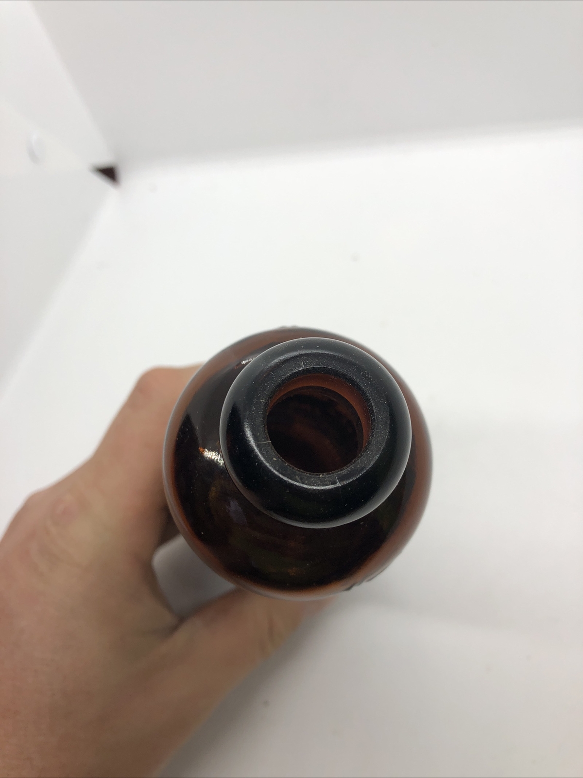 1983 amber hutch hutchinson chattanooga glass co tn blob soda