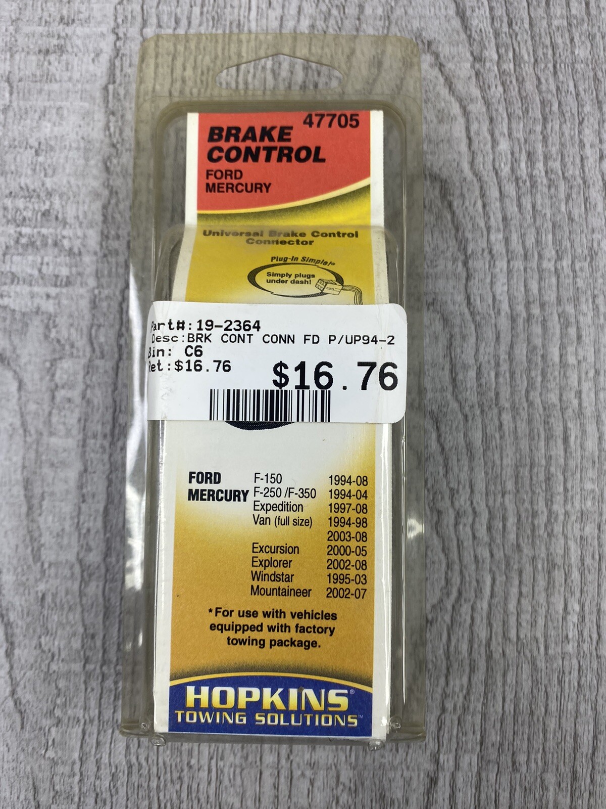 Hopkins Towing Solution 47705 Ford Trailer Brake Control Quick Install Harness