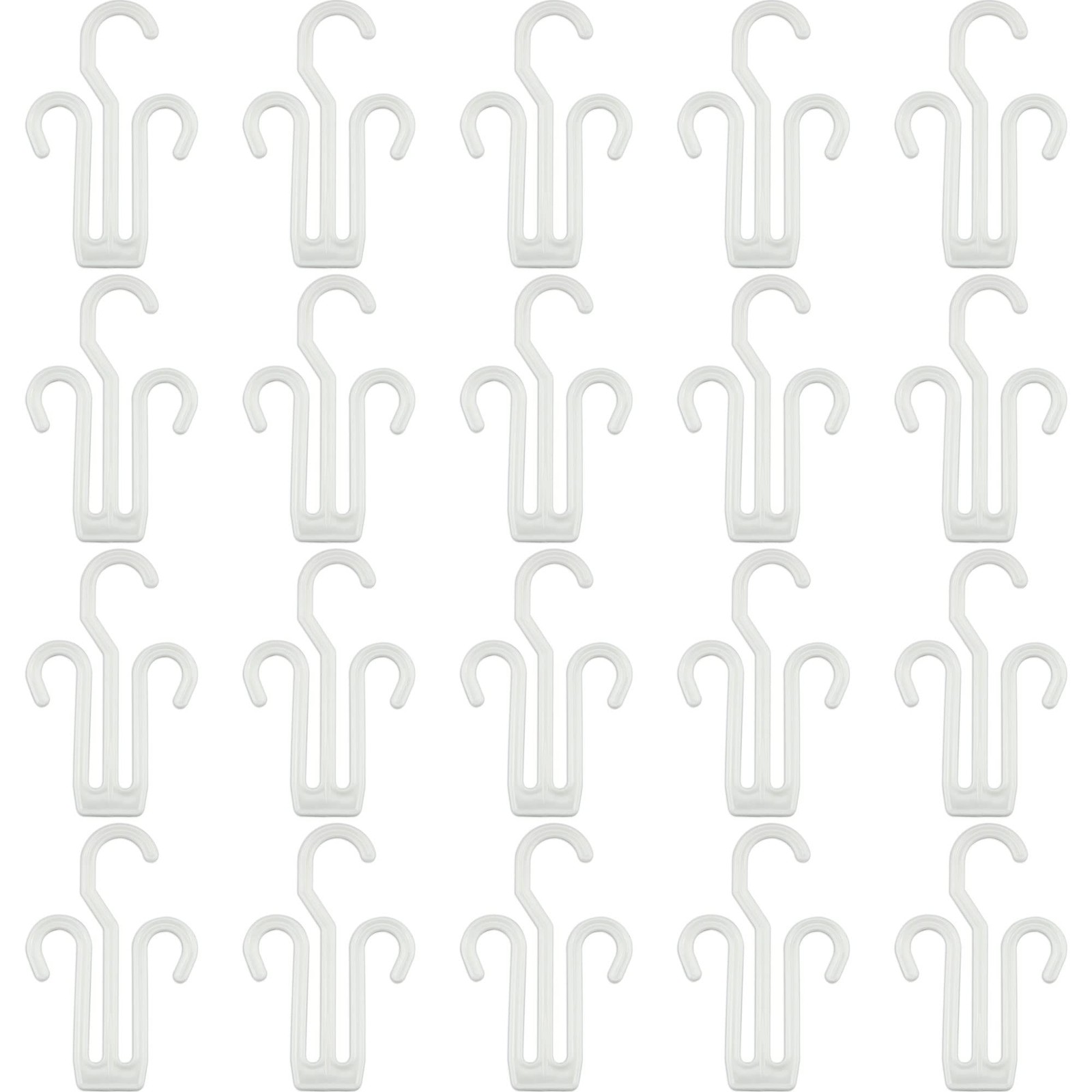 20 Pack White Plastic Shoe Drying Shelf Hangers, Lightweight, Durable, Sturdy...