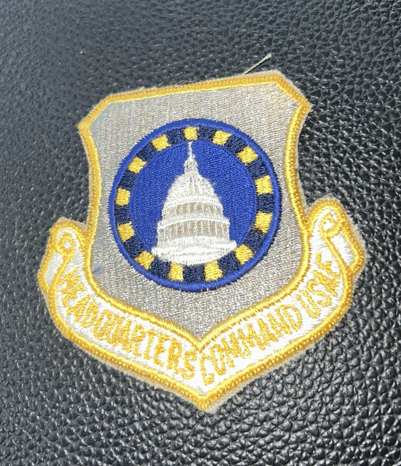 Circa Late 1960s Headquarters  Command  Squadron Patch Fine Cond Washington DC