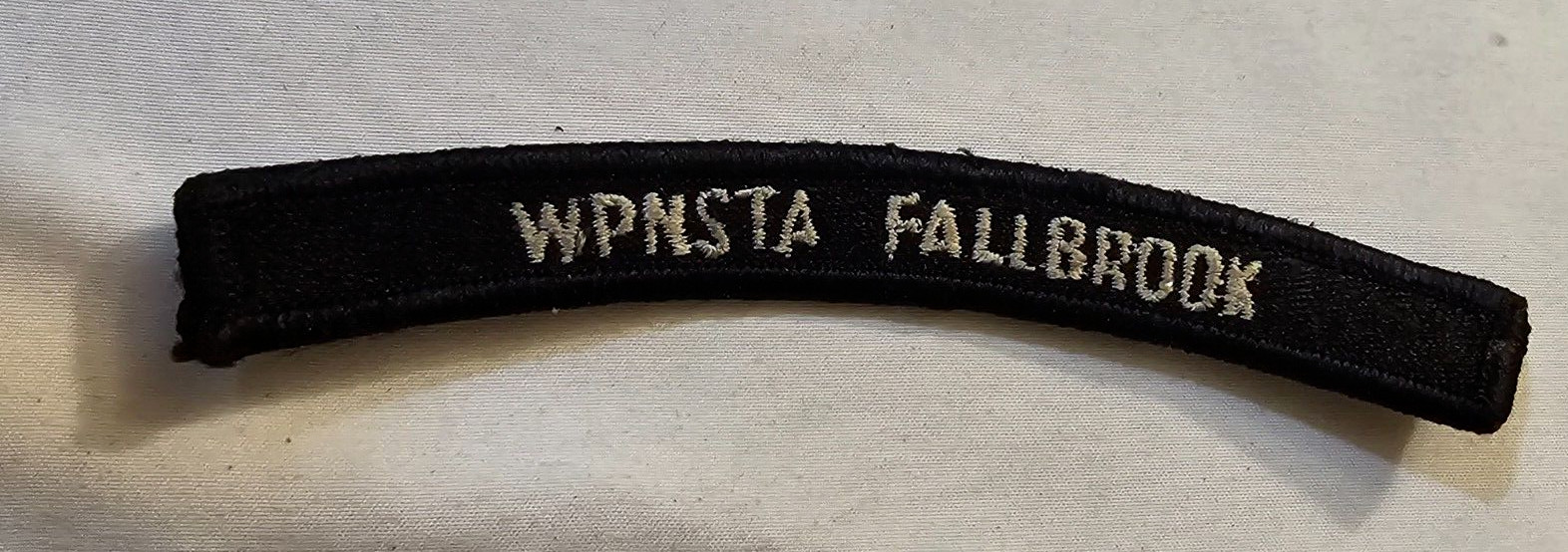 US Navy Naval Weapons Station WPNSTA Fallbrook California UIM Rocker Tab Patch