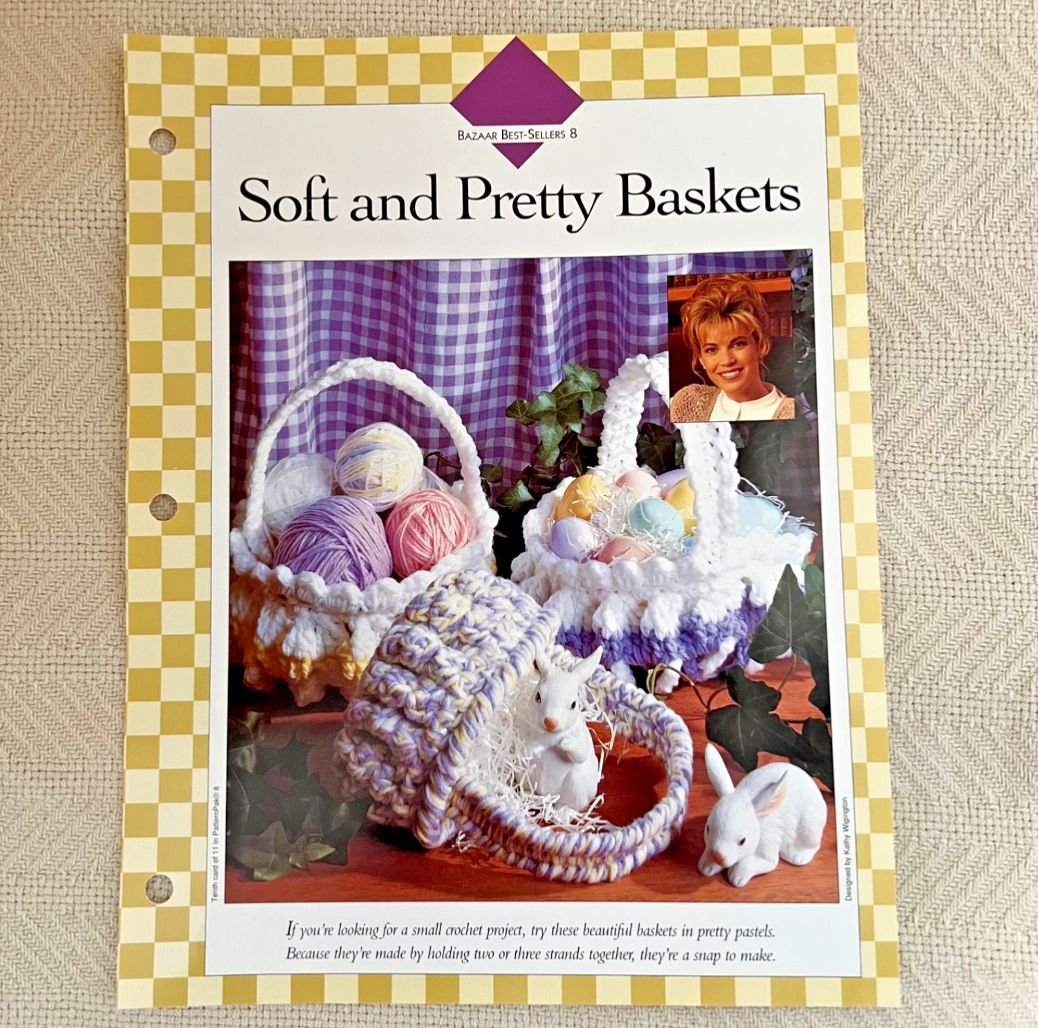 Crochet Pattern Instructions Only- Soft and Pretty Baskets - Vannas Crochet Favs