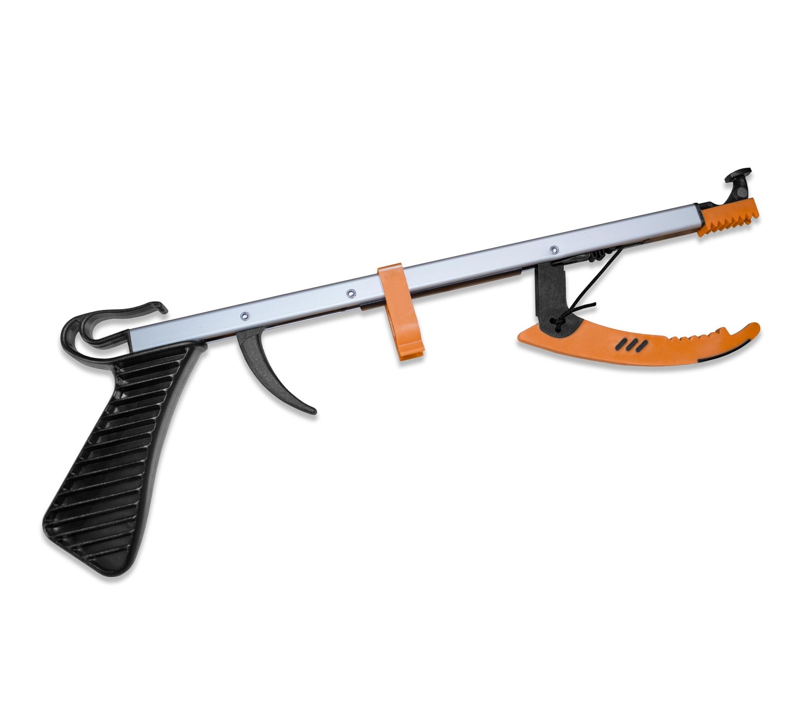 Compact Reacher Grabber Tool, 15" Reach Extension with Rubberized Jaws and 3"...