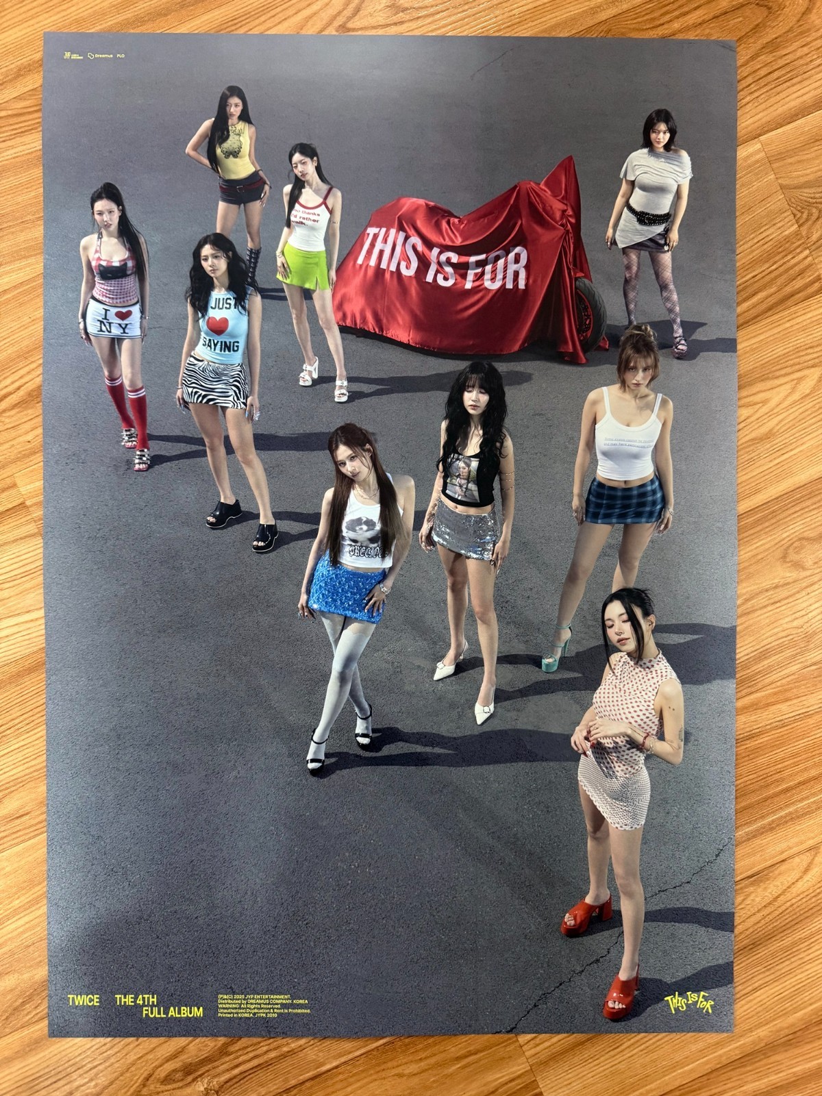 TWICE - THIS IS FOR (TYPE B) [ORIGINAL POSTER] *NEW* K-POP