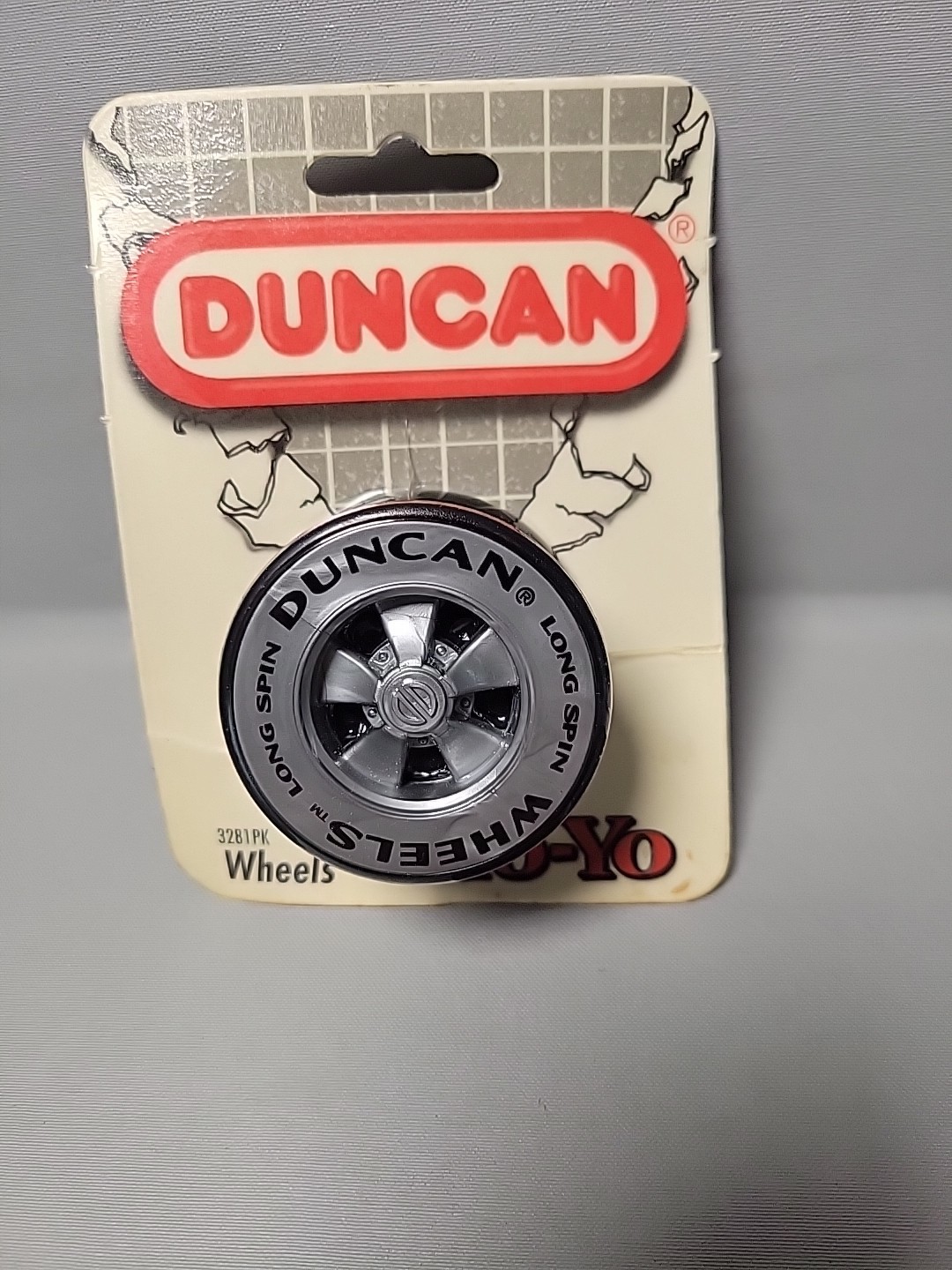 DUNCAN WHEELS YO-YO LONG SPIN 1994' NEW/SEALED, BLACK