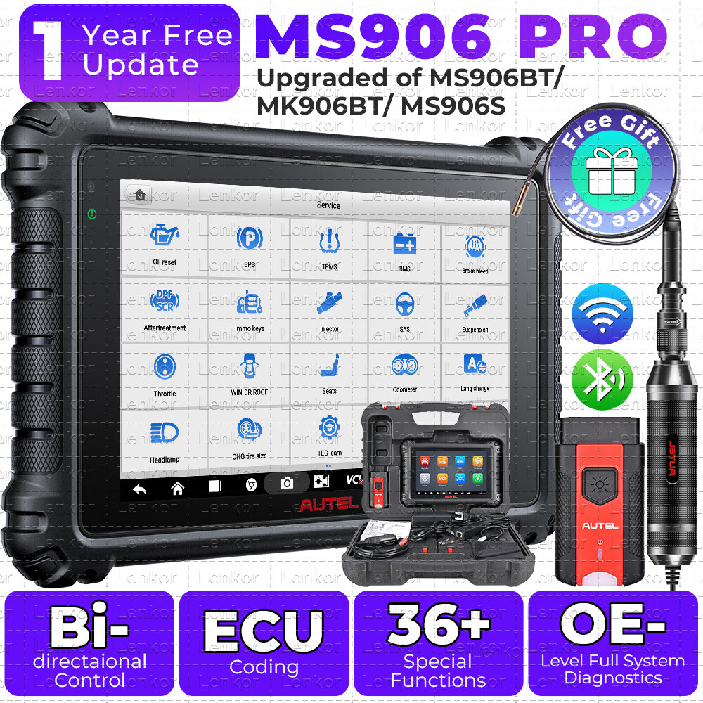Autel MaxiSYS MS906 Pro ECU Coding Full System Diagnostic Scanner AS MK906 PRO
