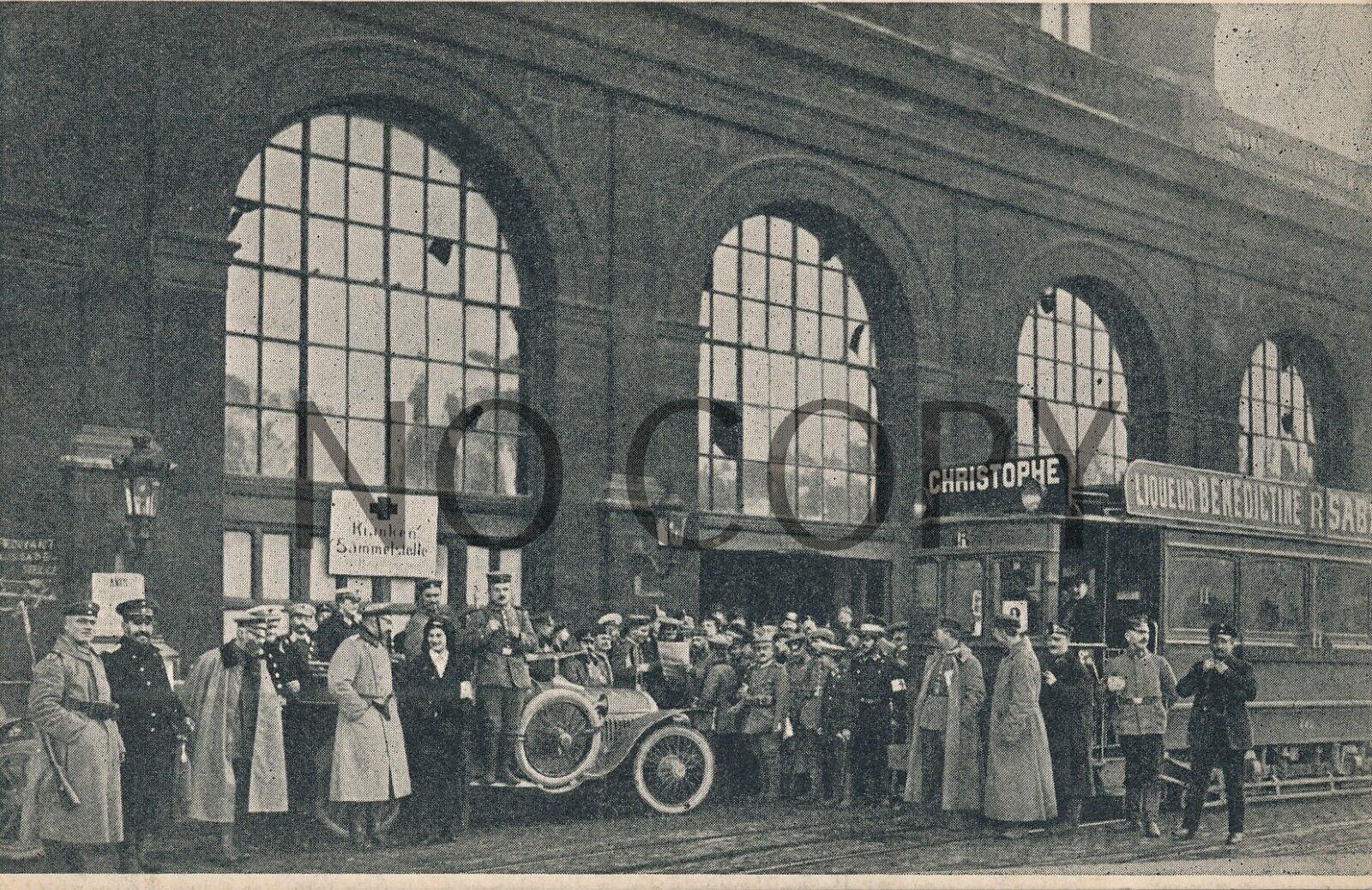 Photo WK1 PK Field Post - France Lille North Station Tarm etc. X8