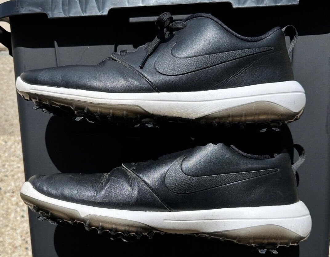 Nike Roshe Golf Shoes Cleats Mens Size 11.5 Black Athletic Golfing Sneakers