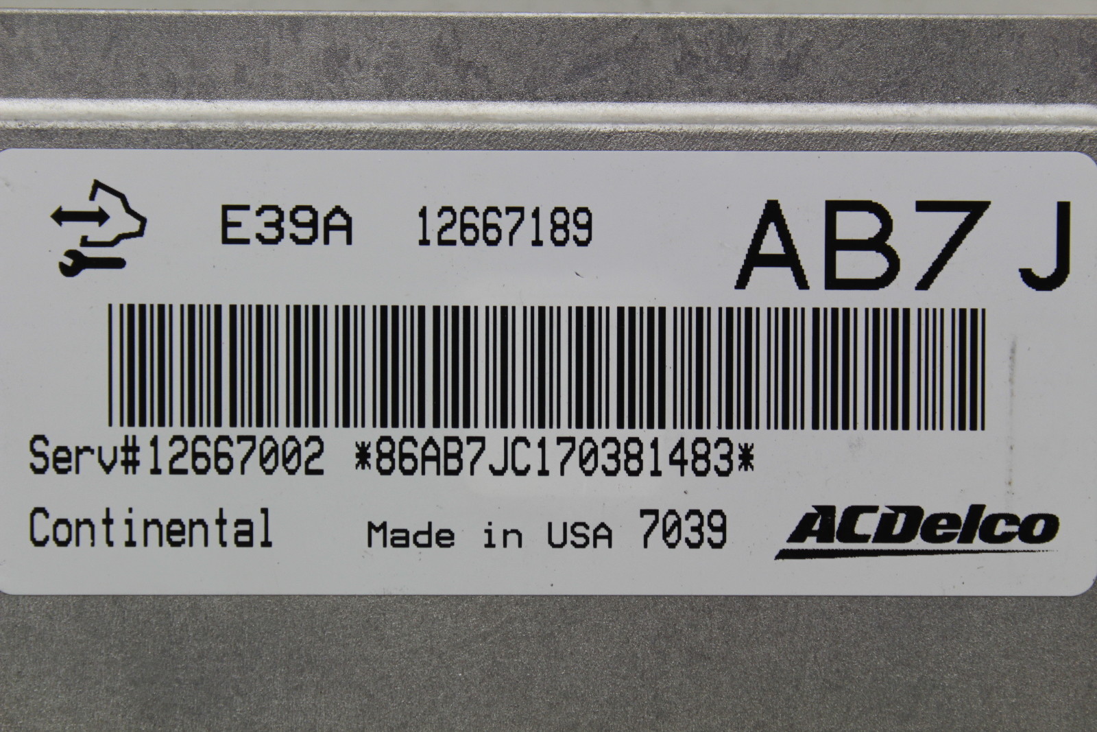 17 Buick Regal 12667002 Computer Brain Engine Control ECU ECM EBX Module