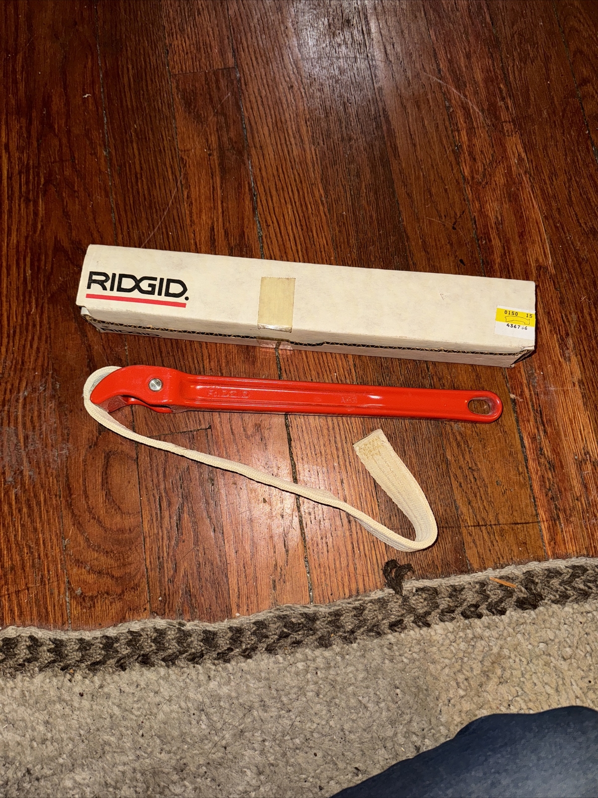 RIDGID 31340 NO.2 BELT/ STRAP WRENCH 2" ADJUSTABLE STRAP WRENCH Vintage
