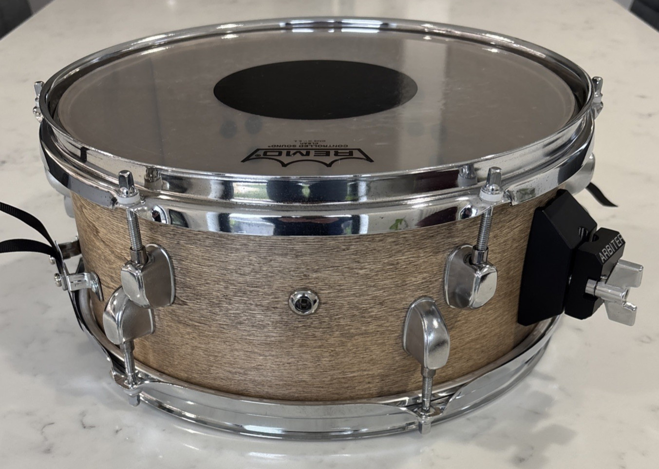 Custom made Birch shell FX style 12" x 5.5" snare drum with side mount [#299]