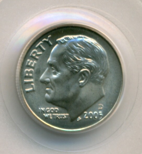 2005 D Roosevelt Dime MS68 PCGS Satin Finish