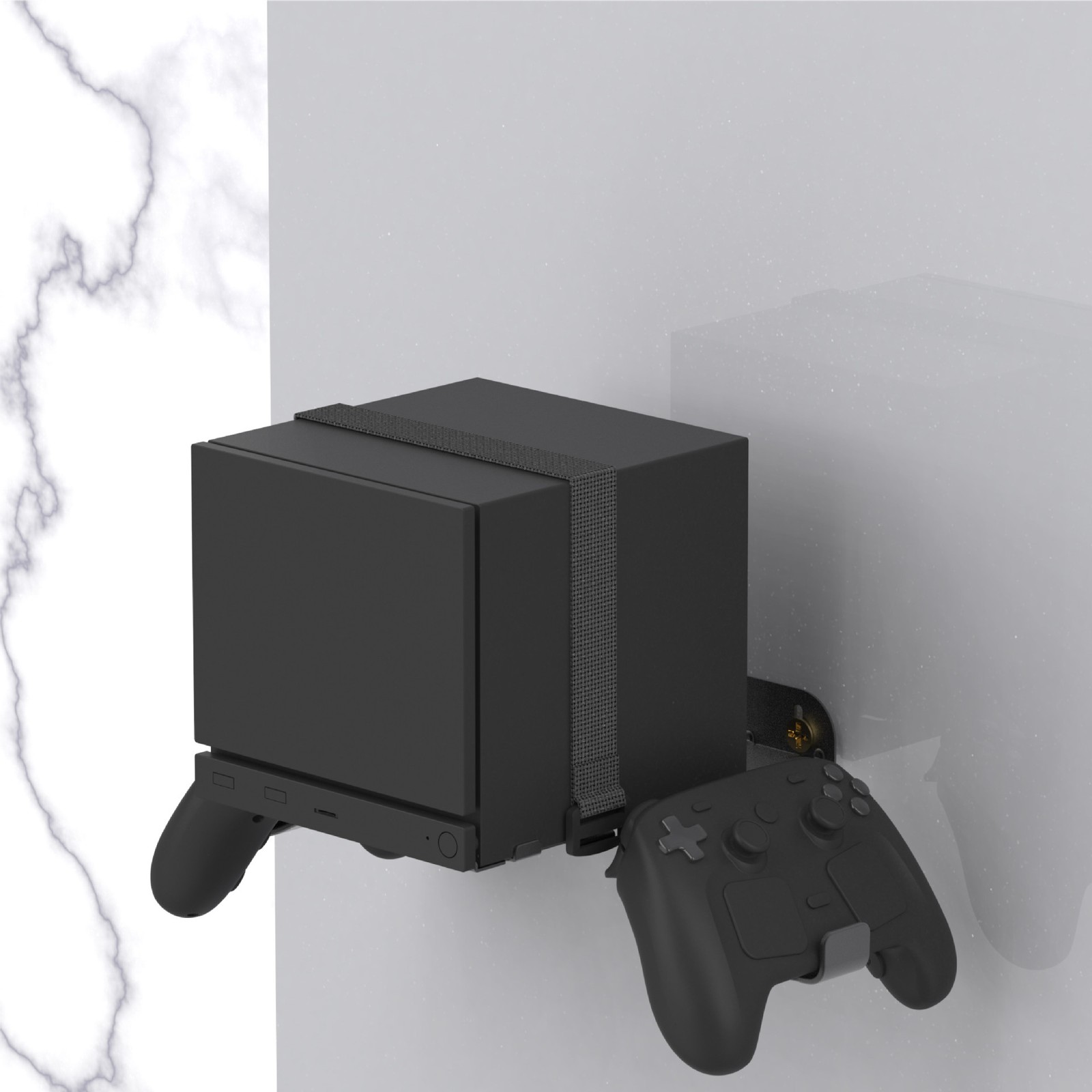 Stainless Steel Wall Mount Holder For Steam Machine Controller 2nd Gen Support