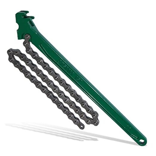 15 Inch Heavy Duty Chain Wrench for Semi Truck, 15 Inches Chain Wrench
