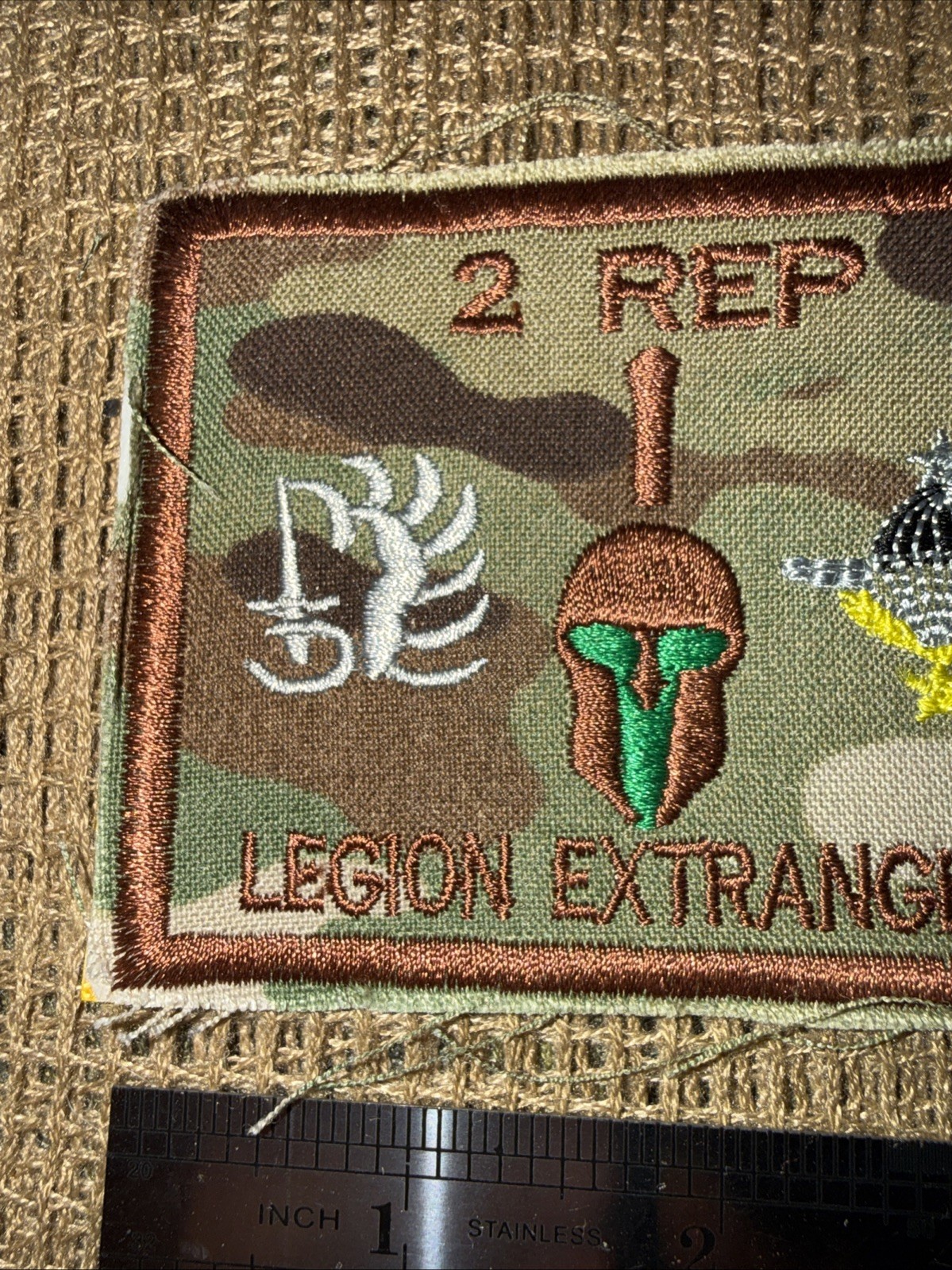 French Foreign Legion 2 Rep Pocket Patch W/Texas Flag Afgan War