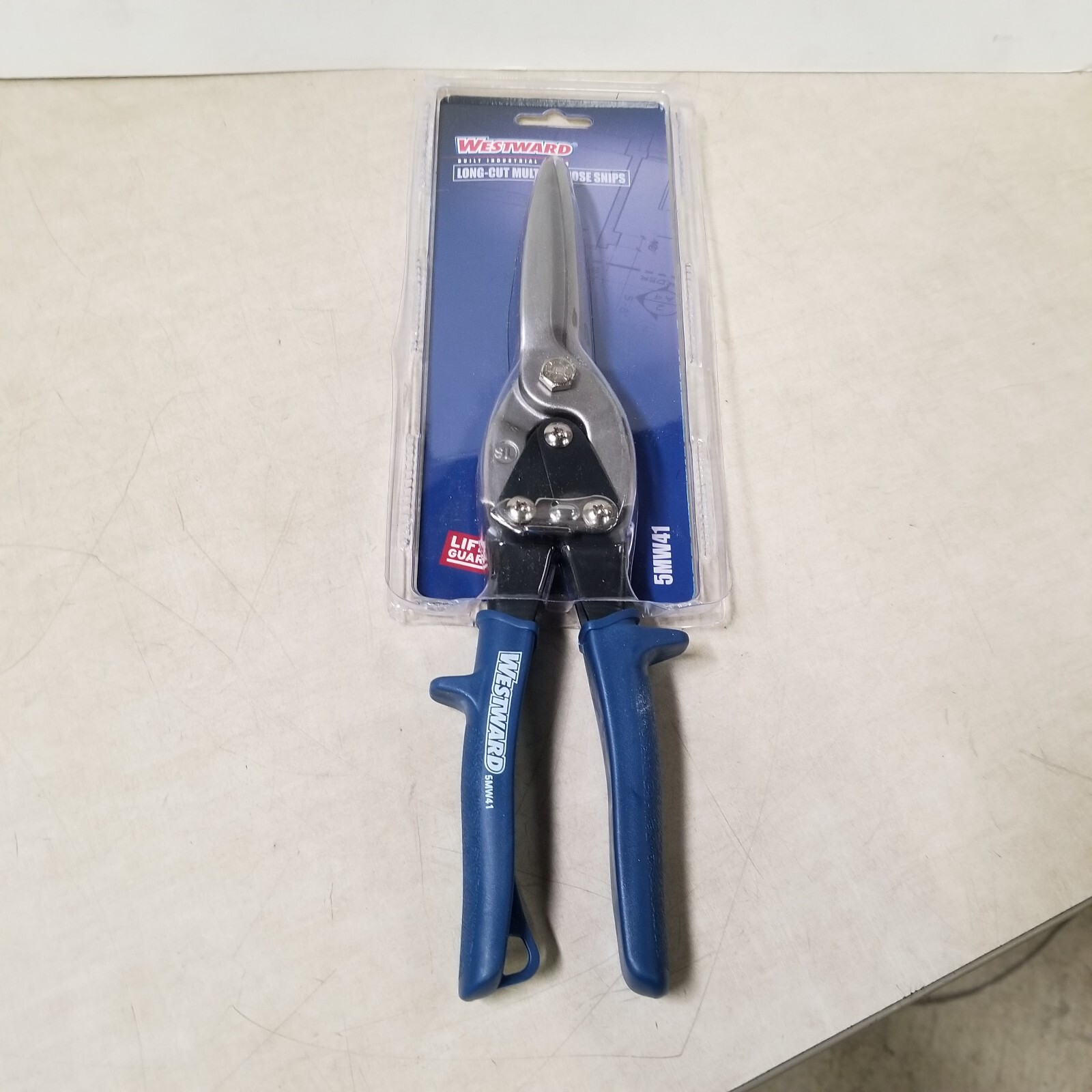 Westward 5Mw41 Metal Cutting Snip, Straight, 11 1/2 In, Alloy Steel