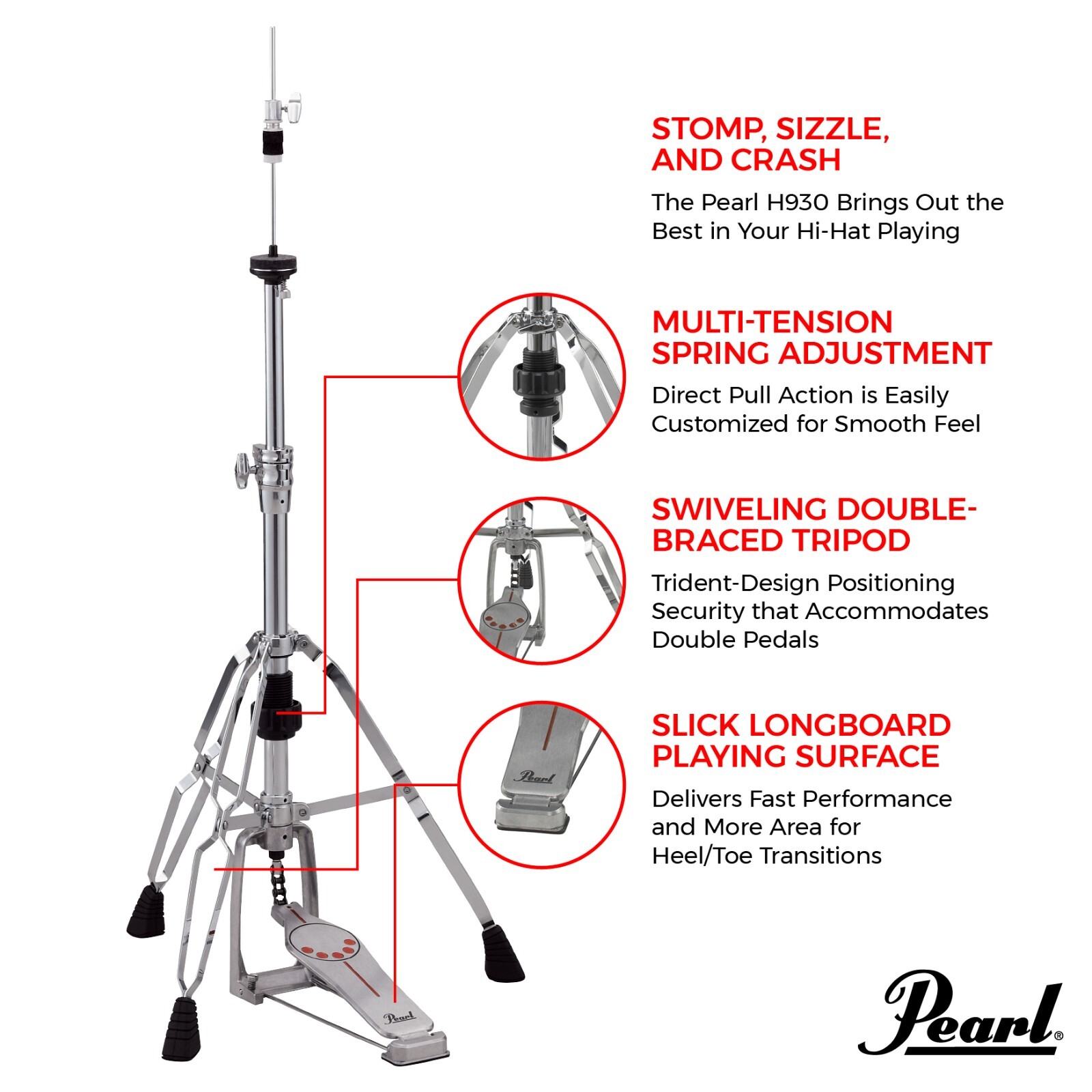 Pearl H-930 Hi-Hat Stand