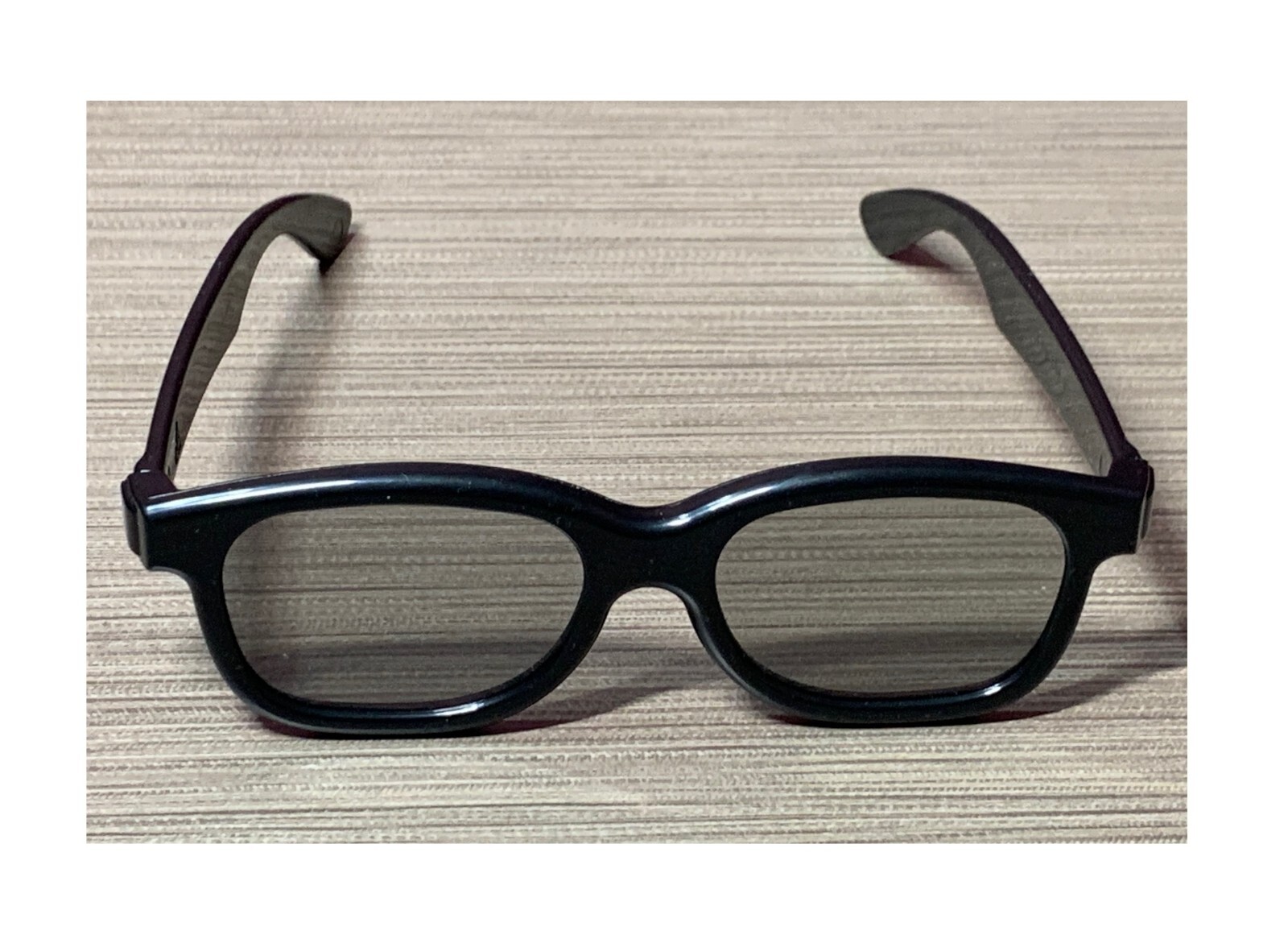 LOT OF 2 "REAL D" 3D GLASSES ONE SIZE FITS ALL ADULT BLACK