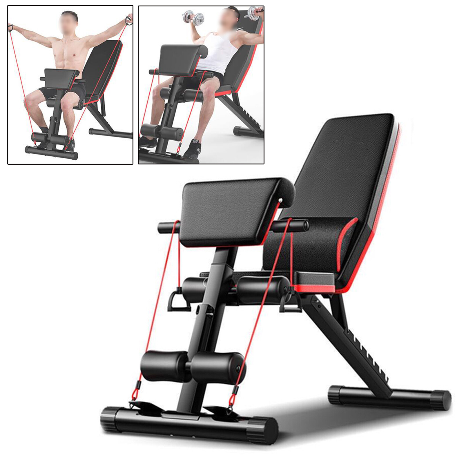Foldable Adjustable Weight Bench Home Training Workout Exercise Equipment