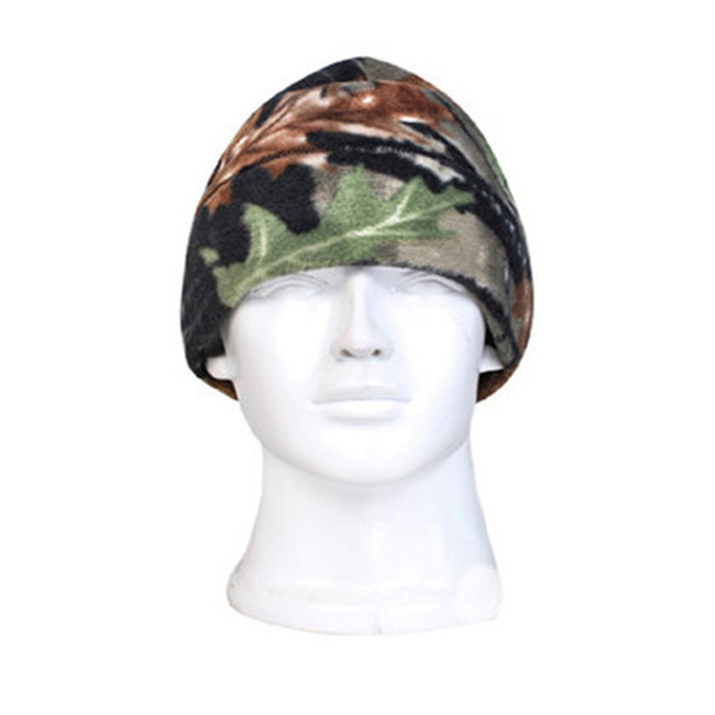Winter Beanie Hat Windproof Fleece Camo Beanie Men's Military Hunting Hat Cap US