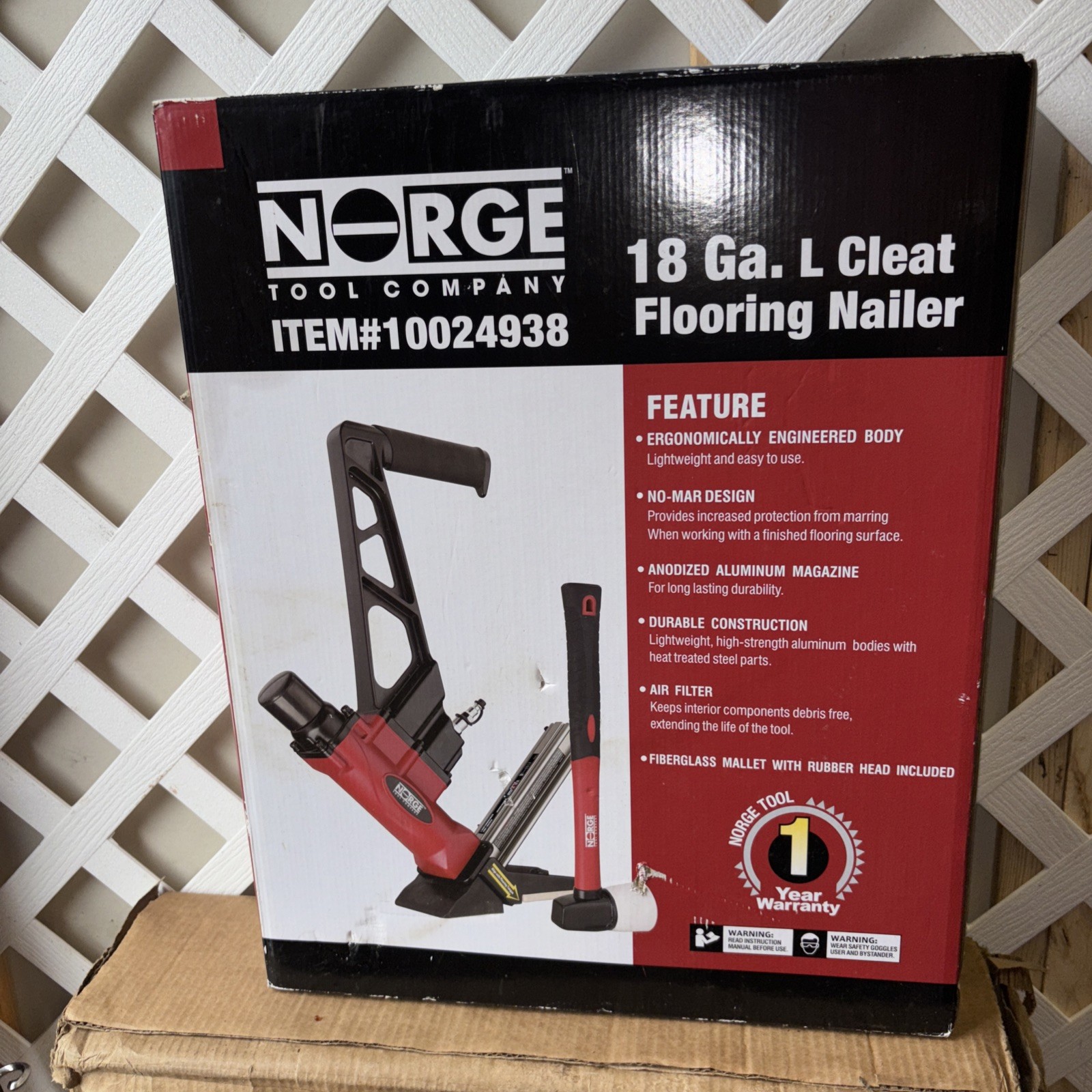 Norge Tool Company 10024938 18Ga. L Cleat Flooring Nailer
