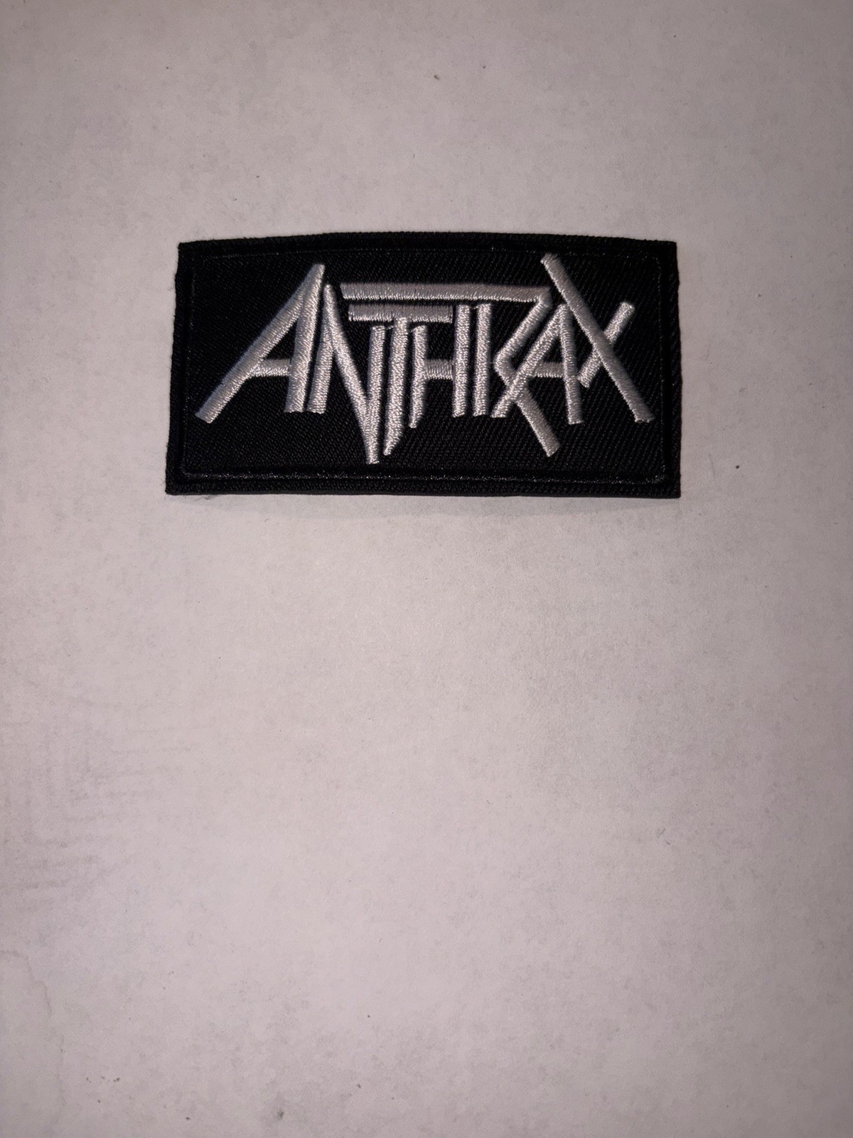 Anthrax Band Patch Battle Jacket Thrash Metal Metallica Megadeth Slayer Big 4