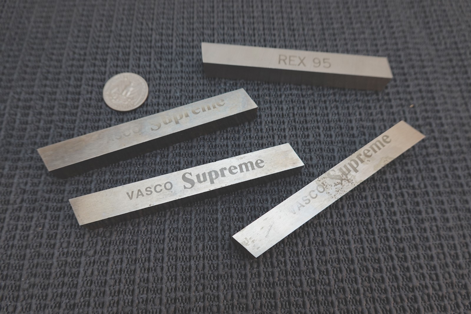4 PC  1/2 X1/2 X 4" HSS LATHE TOOL BLANK BITS. VASCO-SUPREME,REX 95