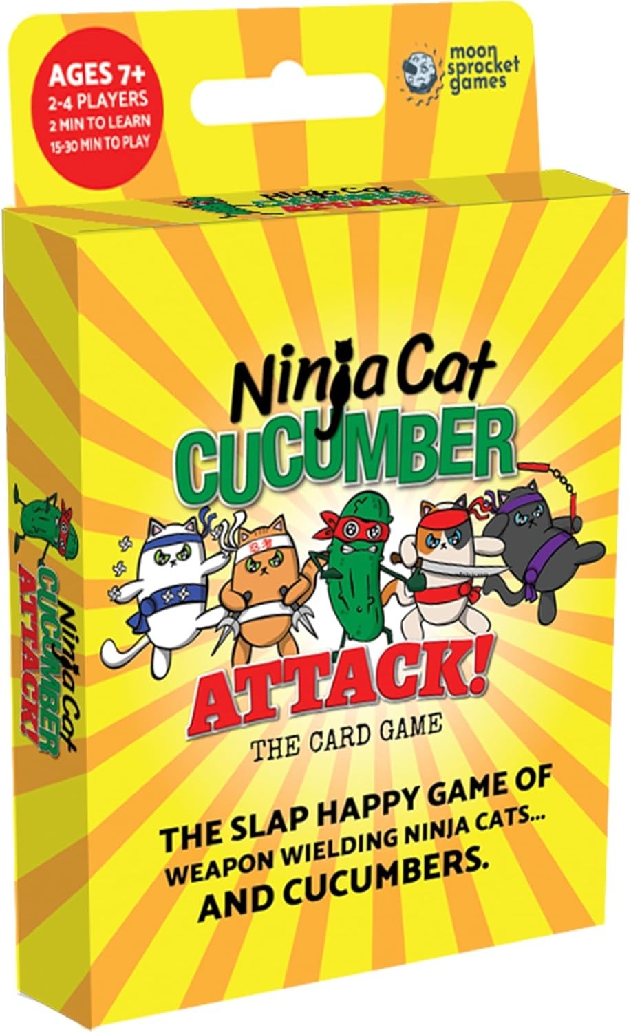 Moonsprocket Games Ninja Cat Cucumber Attack! Card Game