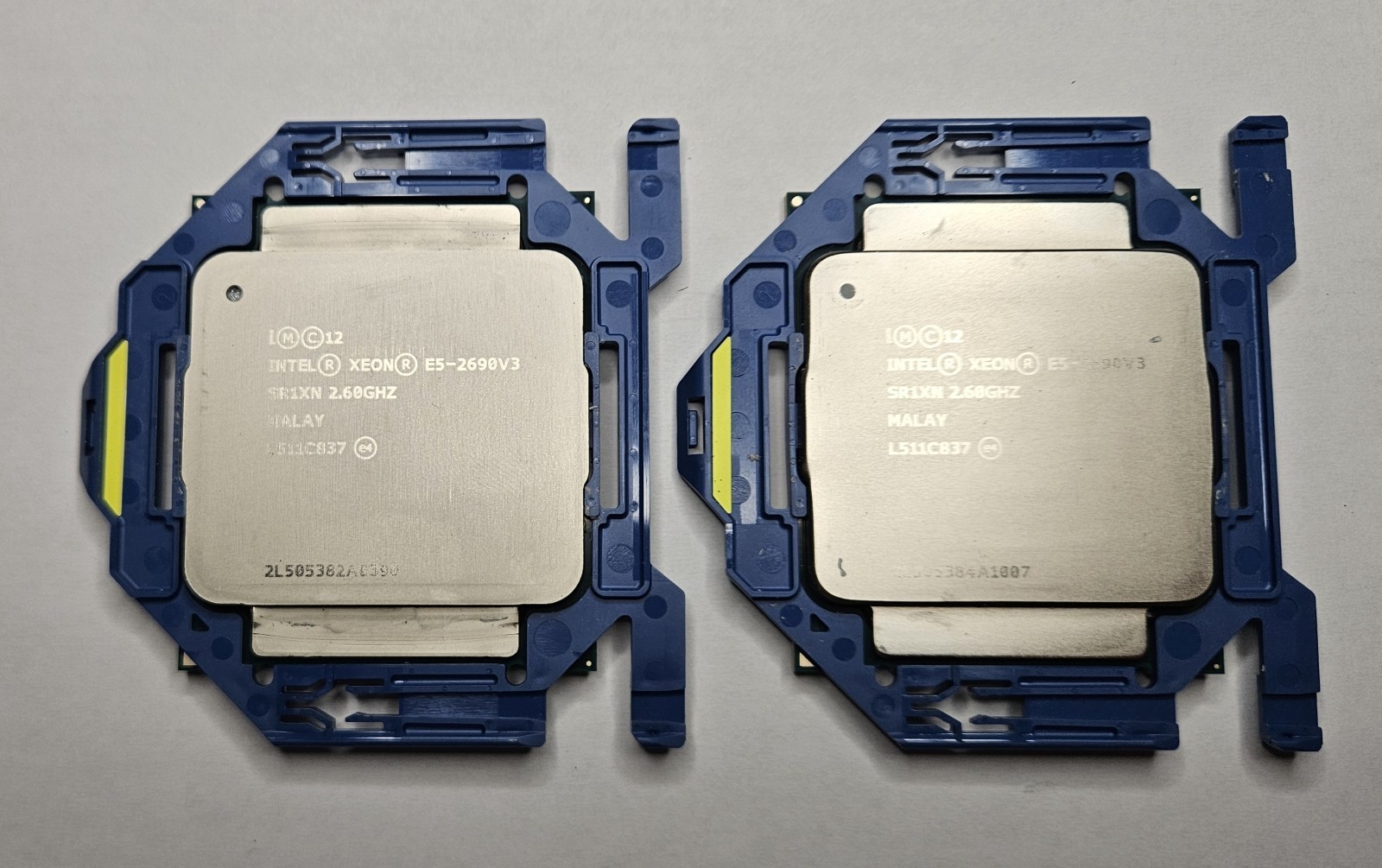 LOT OF 2 Intel Xeon E5-2690 v3 2.6GHz 30MB LGA2011-3 12-Core CPU Processor SR1XN