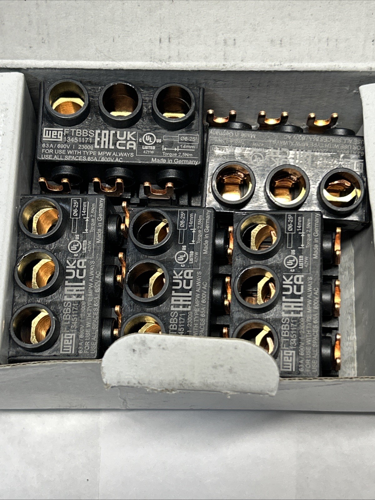 Weg 13451171 Box of 10 Connectors 3939 NEW