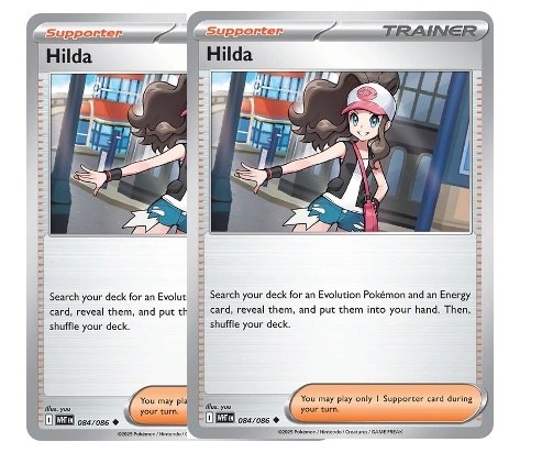 Pokemon TCG 2x Hilda 084/086 White Flare English 2x Playset - Regular - NM