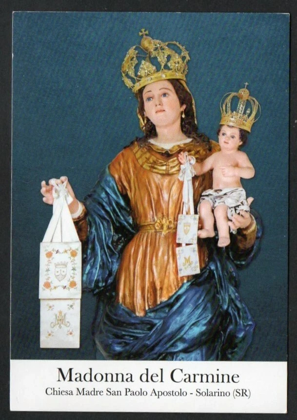 Holy card de la Virgin del Carmen santino image pieuses estampa