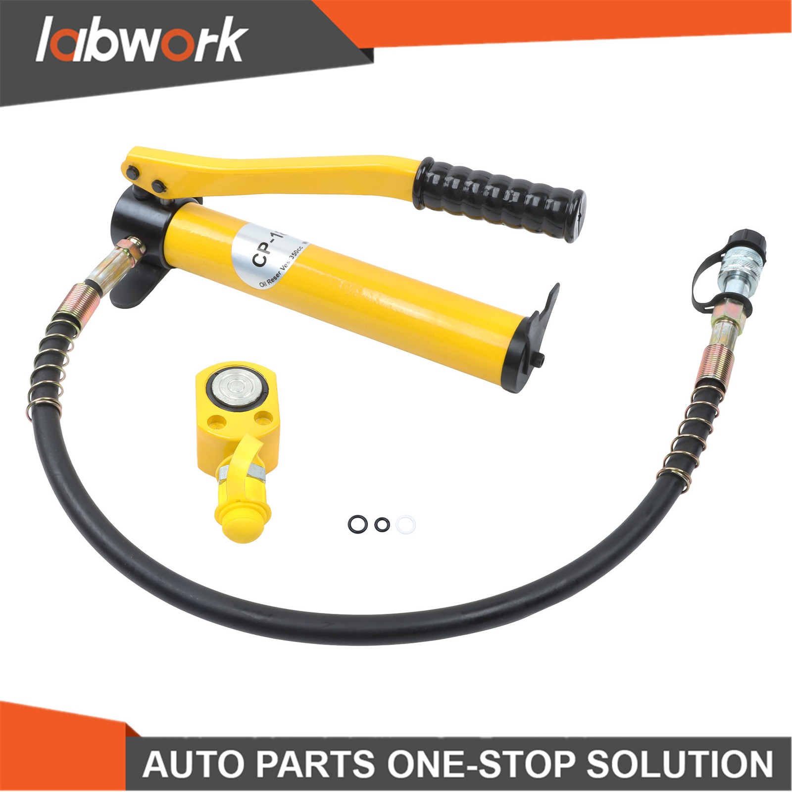 Labwork 5 Ton Low Profile Hydraulic Jack Kit with CP-180 Manual Hand Pump Set