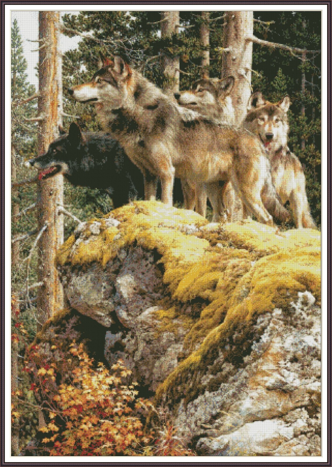 On the lookout 1259 Chart Counted Cross Stitch Pattern