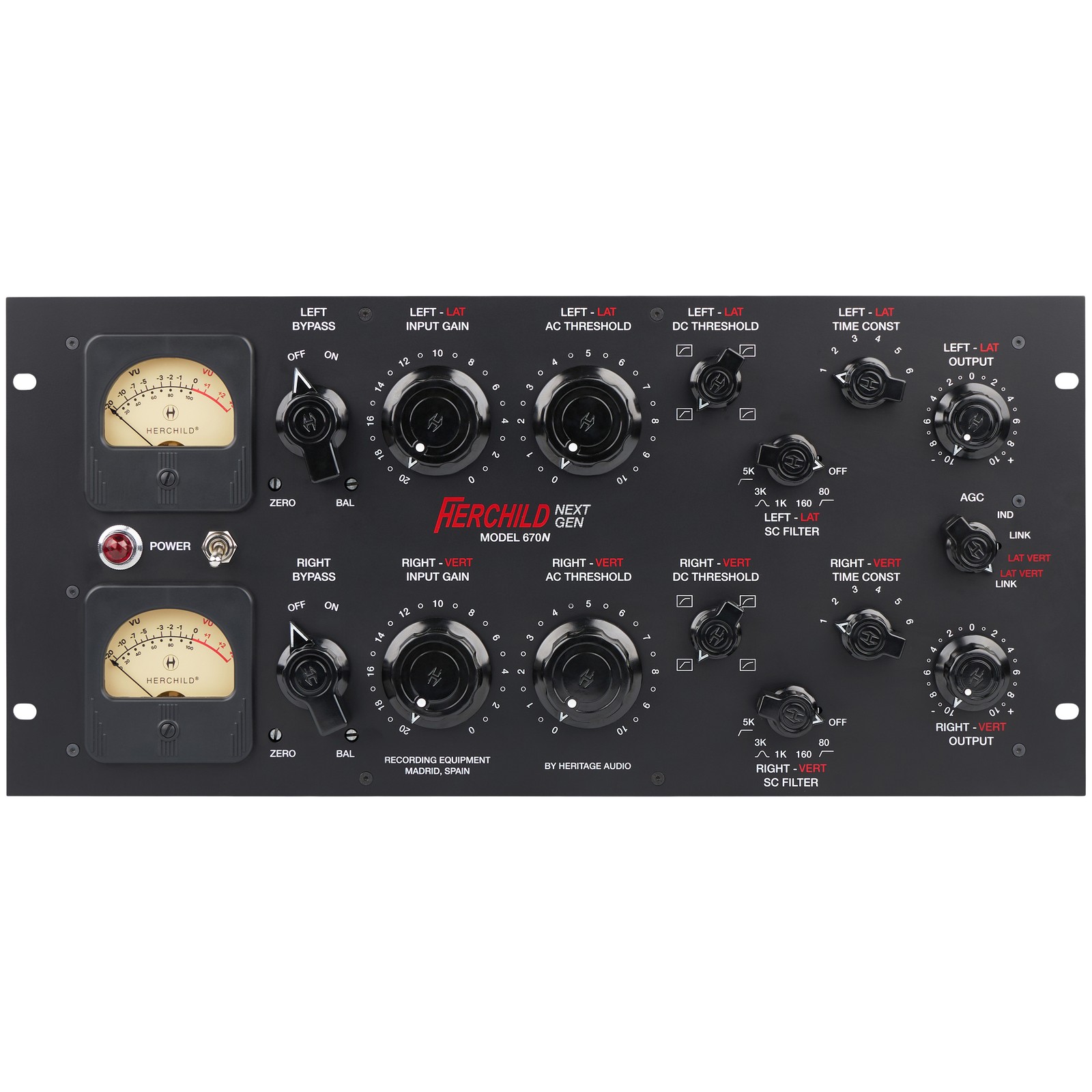 Heritage Audio HERCHILD Next Gen Model 670N Stereo Tube Compressor