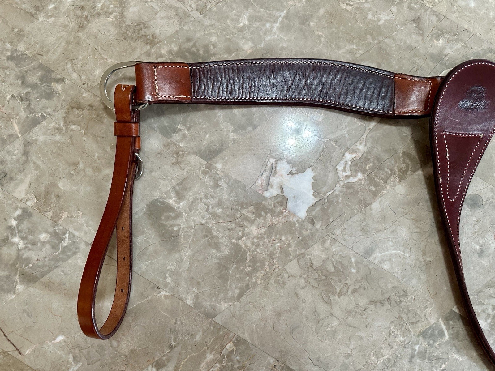 Billy Cook Western Leather Breast Collar Basket Weave Pattern 12974