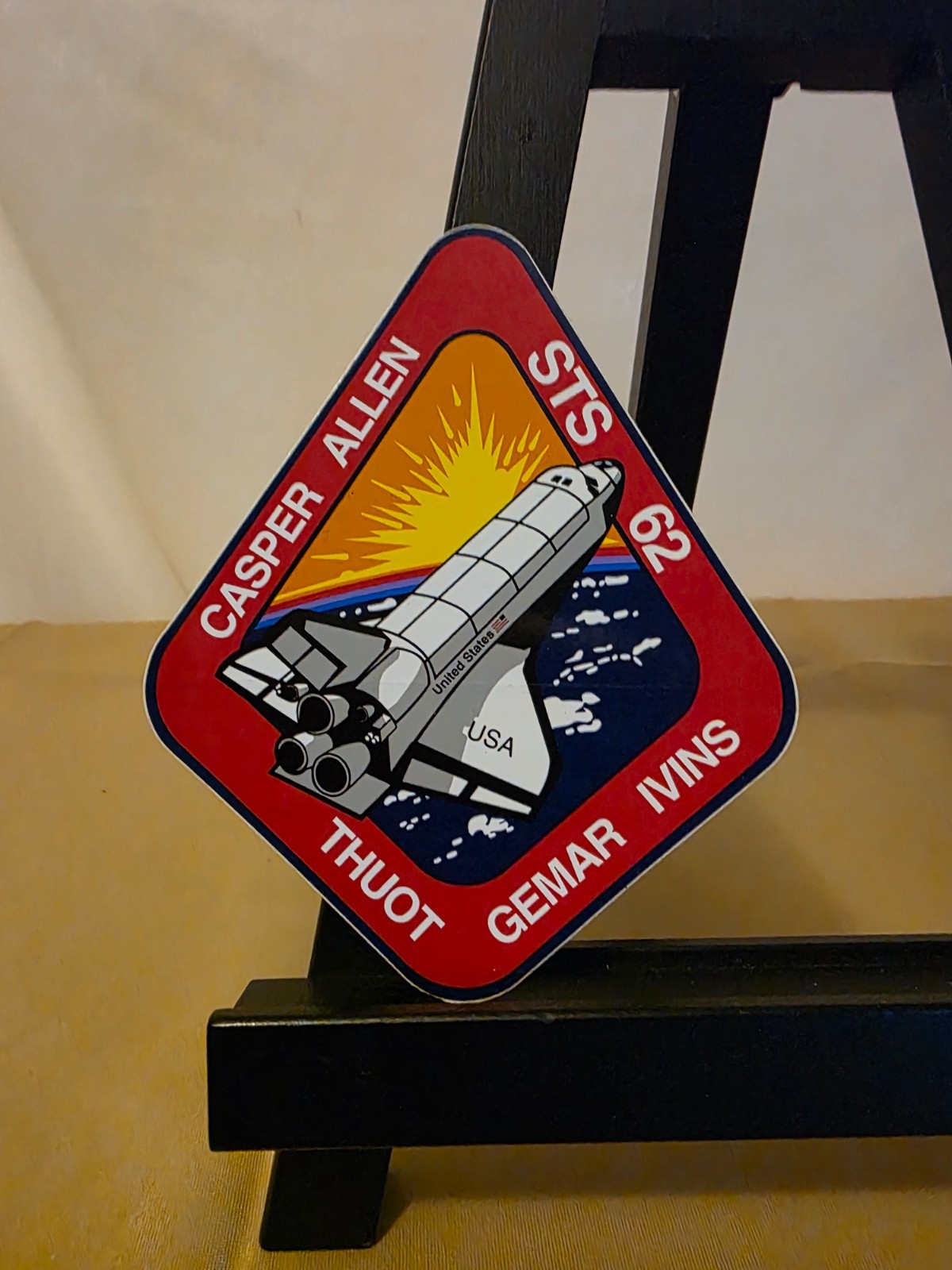NASA SPACE SHUTTLE STS-62 Crew Patch Sticker - 5 inches