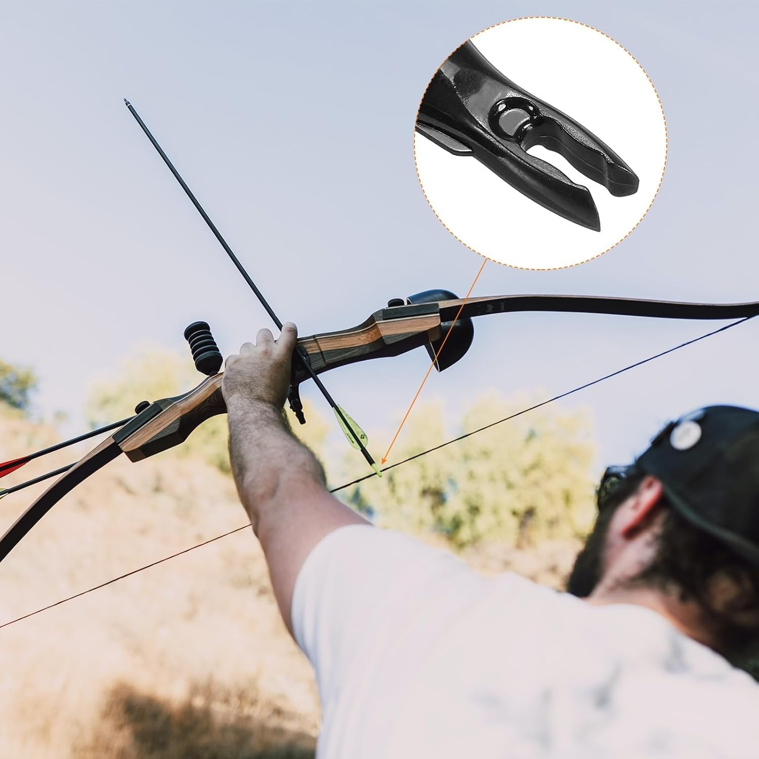 Black Arrow Nocks - Ideal Insert Design for Optimal Arrow Flight Performance