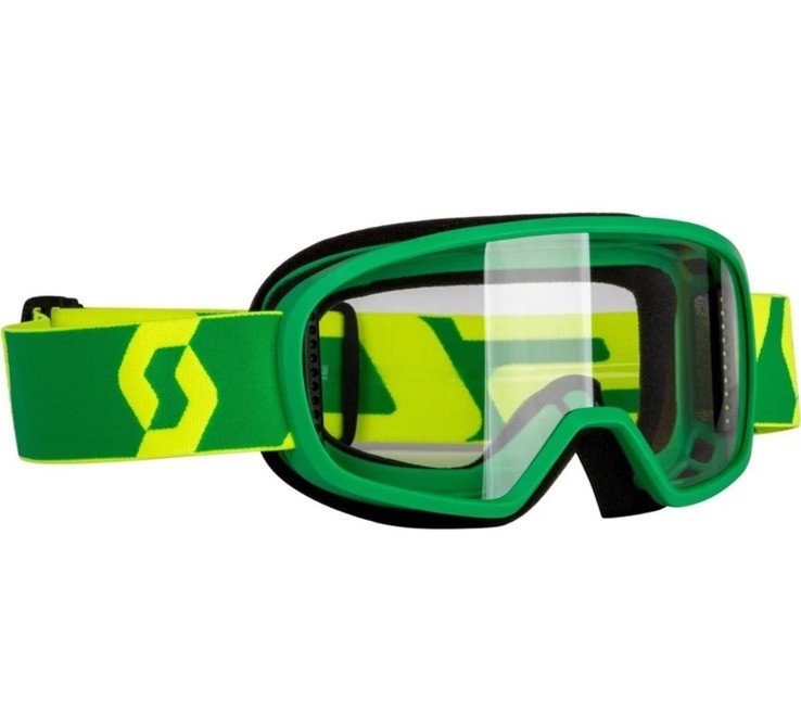 Scott Buzz Youth Goggle Green with Clear Lens Kid's Eyewear MX Off-road ATV BMX