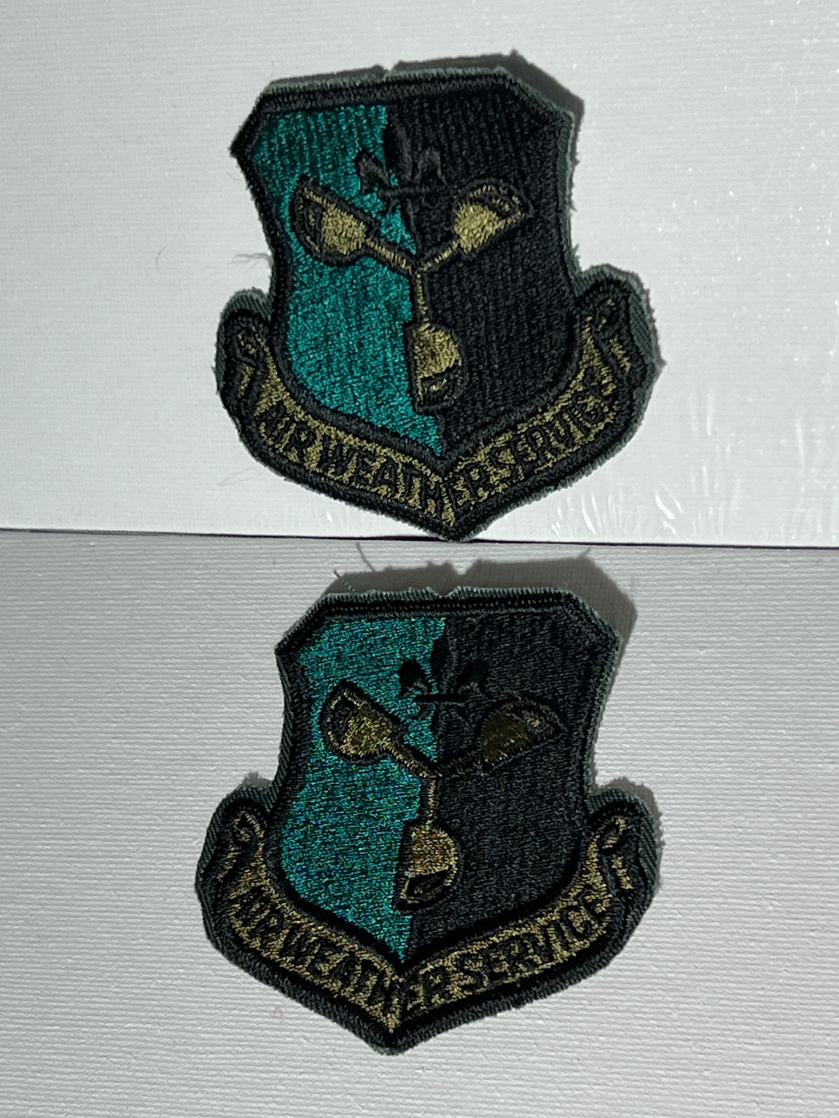 US AIR FORCE ISSUE AIR WEATHER SERVICE PATCHES 2 EACH